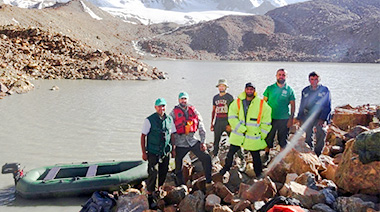 Apache 3 USV und die Modellierung von Gletscherseeausbrüchen in Tadschikistan