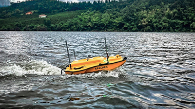 Underwater terrain mapping with Apache USV to reduce survey time and produce high-resolution 3D data
