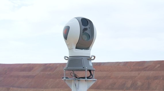 S100 HawkEye Camera installed for remote slope monitoring
