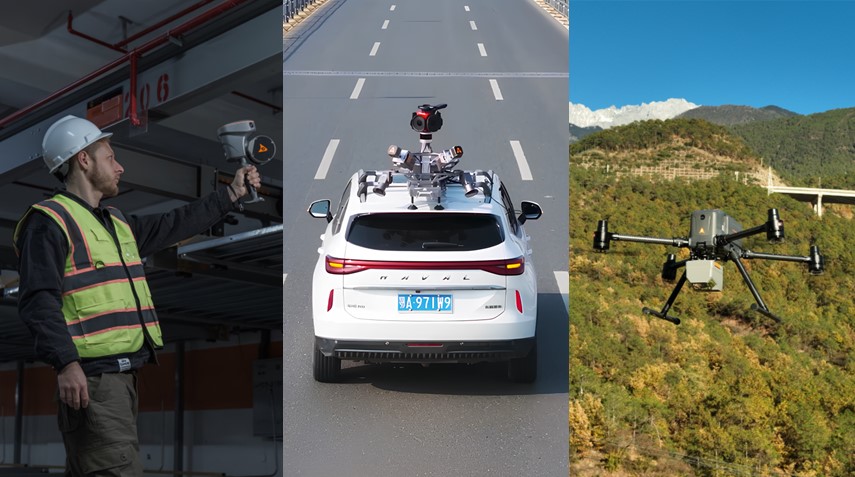 3D scanning systems for indoor, infrastructure, terrain, and environmental mapping.