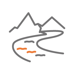 Canyon waterway surveying