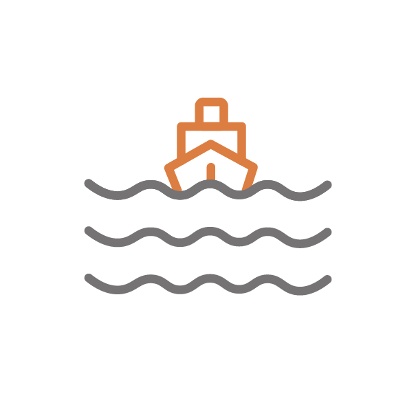Topographie des rivières et des lacs