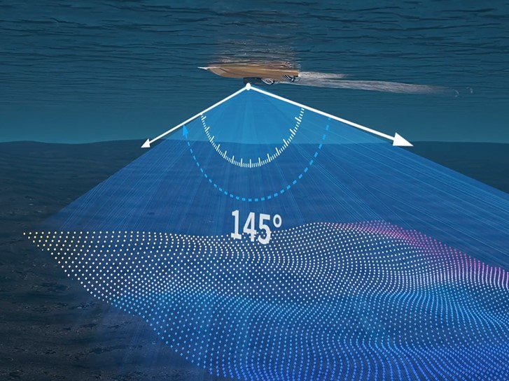 Levantamiento batimétrico en río con el sistema multihaz HN-400M