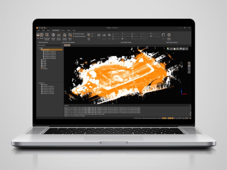 Dados brutos de nuvem de pontos no software CHCNAV CoProcess