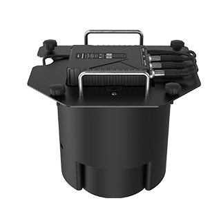 Compact CHCNAV D60 dual-frequency echo sounder with integrated IMU