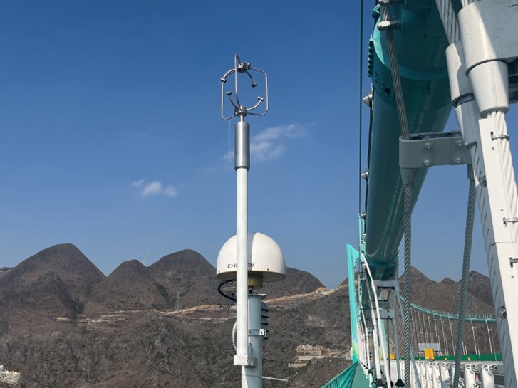 CHCNAV-GNSS-Empfänger auf der Huajiang-Canyon-Brücke