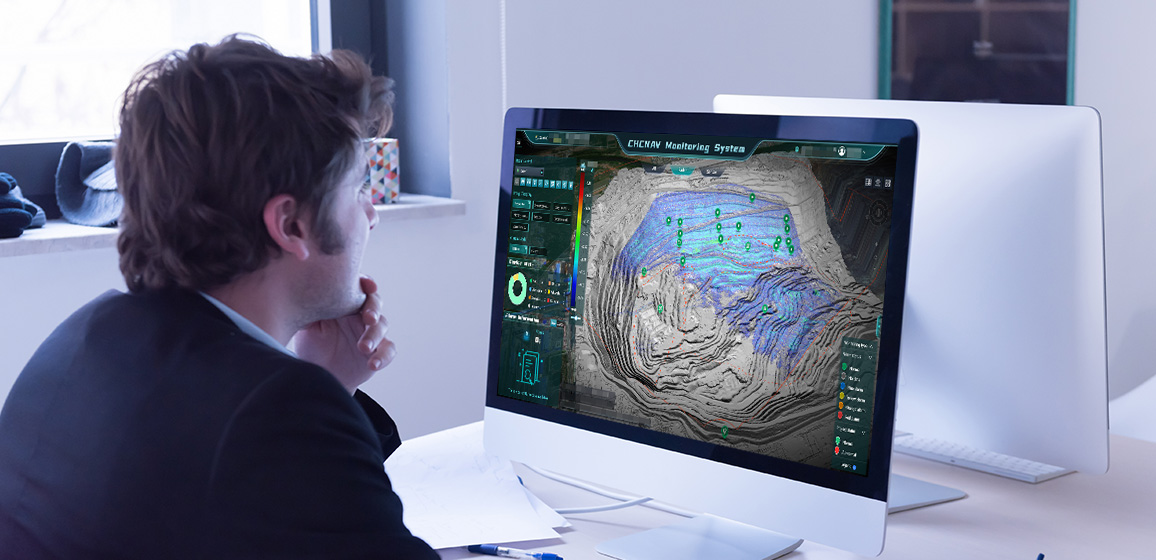 Slope stability monitoring software for real-time data and early warnings