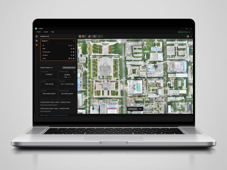 CoMeta-Software: 3D-Textur-Netz aus UAV-Fotogrammetrie