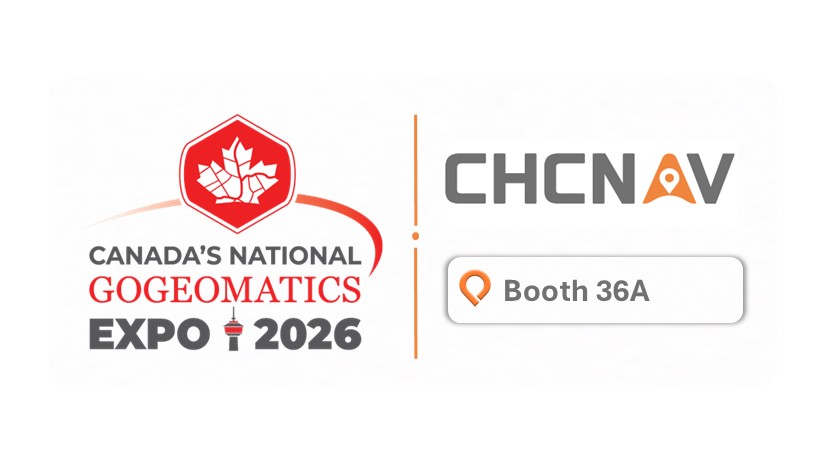 CHCNAV surveying and mapping solutions booth at GoGeomatics Expo 2026.