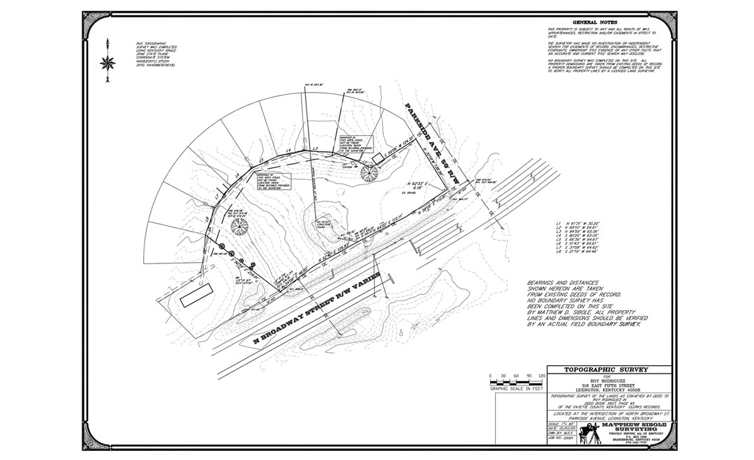 Arquivo final de levantamento topográfico em formato DWG/DXF gerado pelo CHCNAV CoProcess