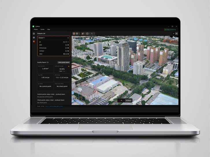 CoMeta-Software: 3D-Textur-Netz aus UAV-Fotogrammetrie
