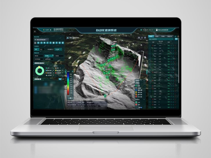 Schematische Darstellung der Radar-Installationspunkte in der MAS-Software.